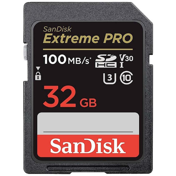 SanDisk Extreme PRO Carte SDHC 32 GB Class 10 UHS-I résistance aux chocs, étanche