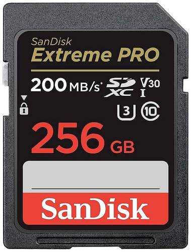 SanDisk Extreme PRO SDXC Karte 256 GB Class 10 UHS I stoßsicher, Wasserdicht  - Onlineshop Voelkner