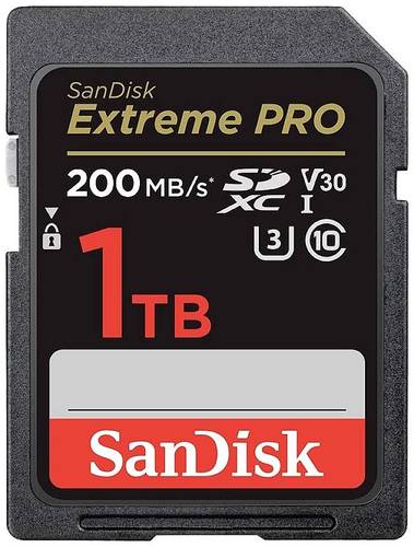 SanDisk Extreme PRO SDXC Karte 1000GB Class 10 UHS I stoßsicher, Wasserdicht  - Onlineshop Voelkner
