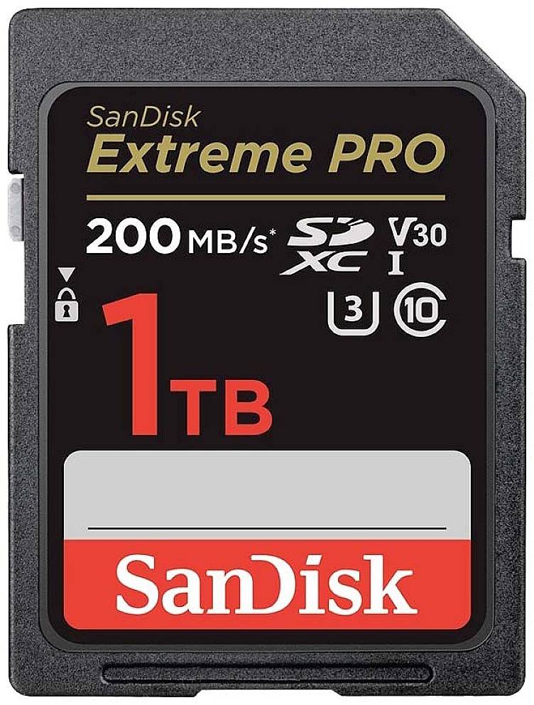 SanDisk Extreme PRO SDXC-Karte 1000 GB Class 10 UHS-I stoßsicher, Wasserdicht