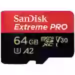SanDisk Extreme PRO microSDXC-Karte 64GB Class 10, UHS-I, v30 Video Speed Class stoßsicher, Wasserdicht SanDisk Extreme PRO microSDXC-Karte 64GB Class 10, UHS-I, v30 Video Speed Class stoßsicher, Wasserdicht