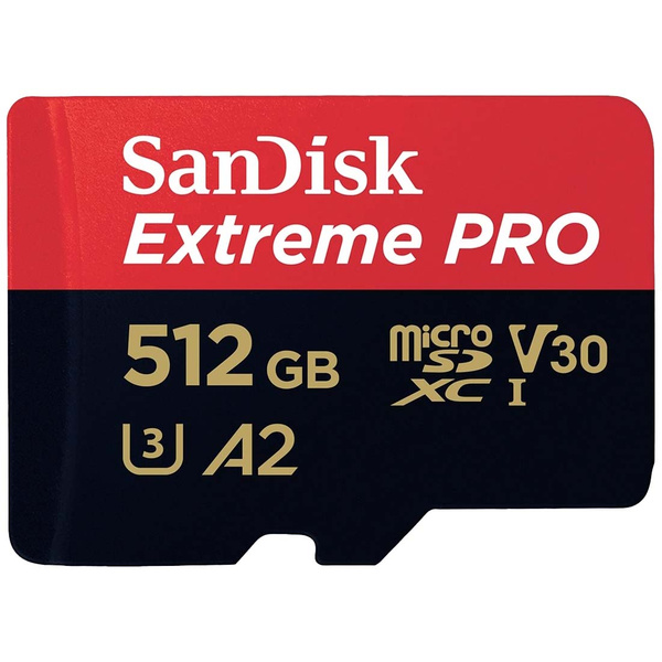 SanDisk Extreme PRO microSDXC-Karte 512 GB Class 10 UHS-I stoßsicher, Wasserdicht