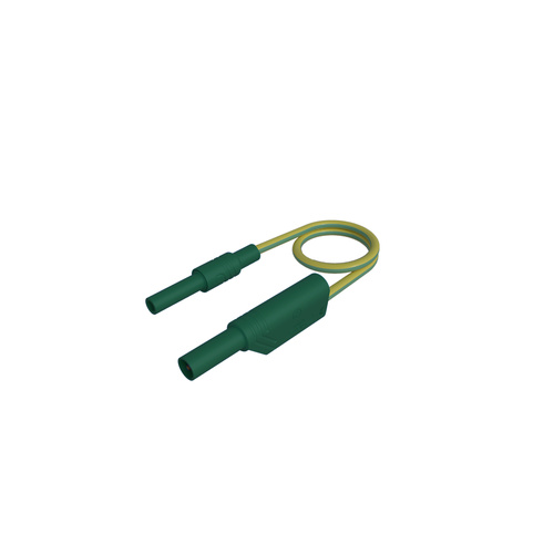 SKS Hirschmann MAL S WS-B 200/2,5 gelb/grün Sicherheits-Messleitung [Lamellenstecker 4 mm - Lamelle