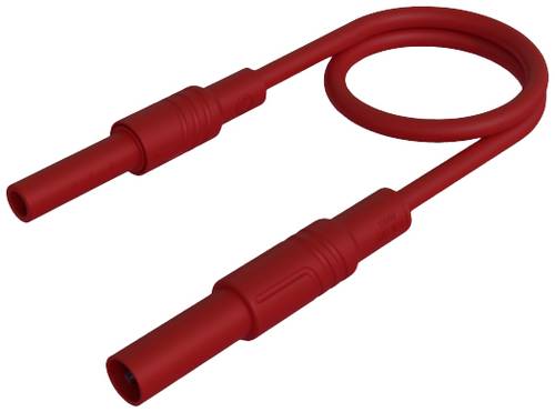 Hirschmann Test & Measurement MAL S GG-B 25/2,5 rt Sicherheits-Messleitung 4mm Sicherheits-Stecker 4mm Sicherheits-Buchse 25cm