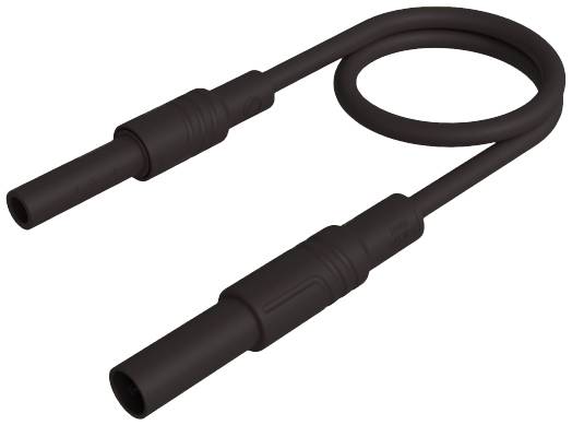 SKS Hirschmann MAL S GG-B 200/2,5 sw Sicherheits-Messleitung 4 mm Sicherheits-Stecker 4 mm Sicherhe