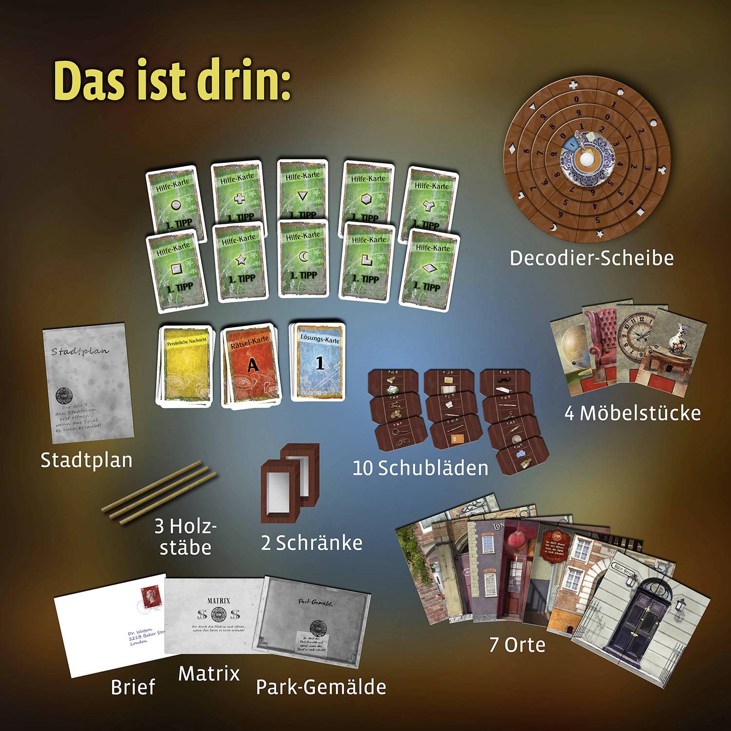 Kosmos EXIT® - Das Spiel: Das Verschwinden des Sherlock Holmes (F) 683269 Anzahl Spieler (max.): 4