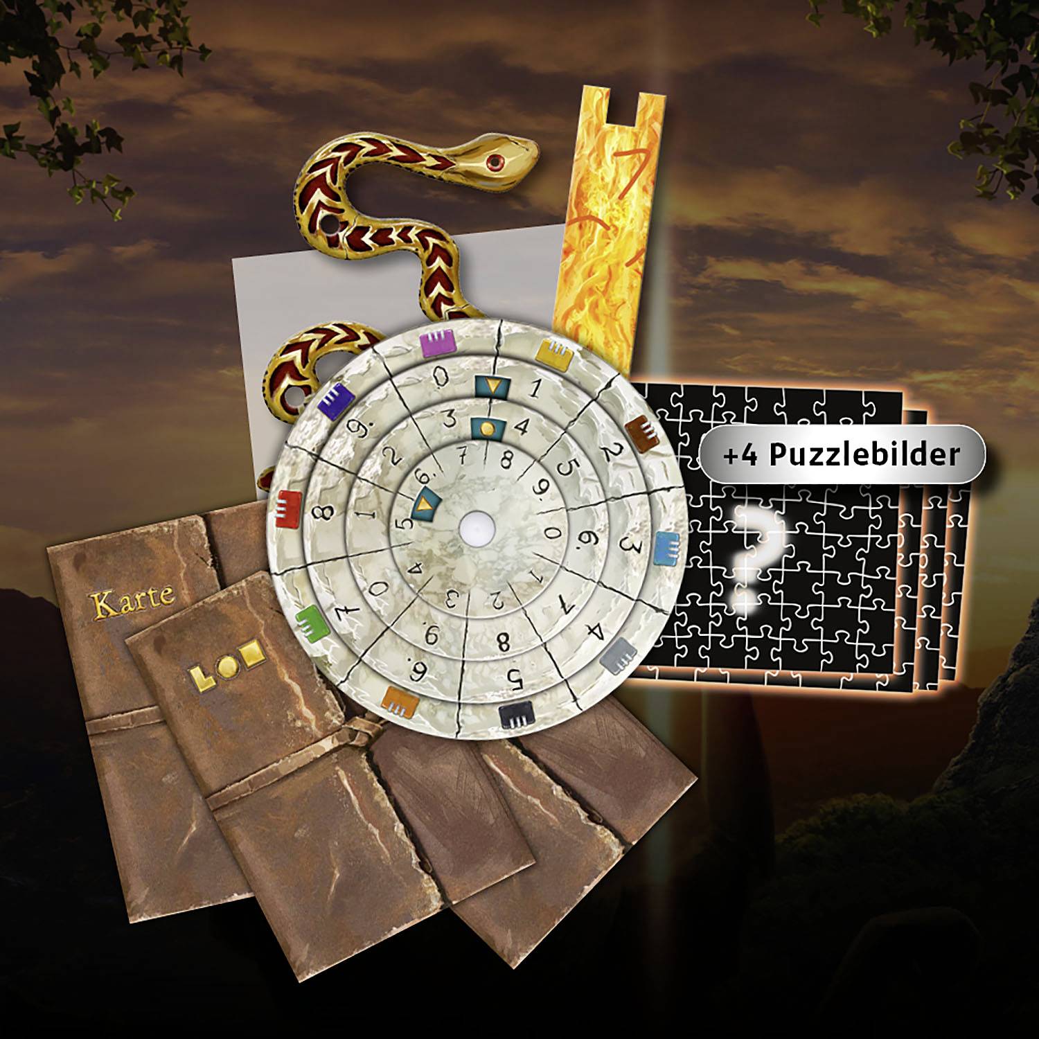 Kosmos EXIT® - Das Spiel + Puzzle: Der verschollene Tempel (E) 692094 Anzahl Spieler (max.): 4