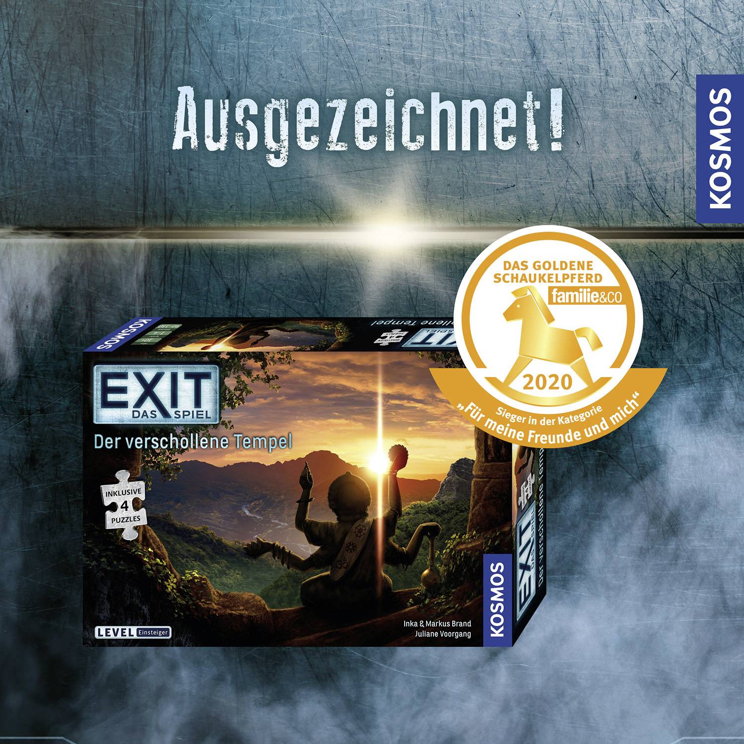 Kosmos EXIT® - Das Spiel + Puzzle: Der verschollene Tempel (E) 692094 Anzahl Spieler (max.): 4