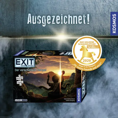 Kosmos EXIT® - Das Spiel + Puzzle: Der verschollene Tempel (E) 692094 Anzahl Spieler (max.): 4 Kosmos EXIT® - Das Spiel + Puzzle: Der verschollene Tempel (E) 692094 Anzahl Spieler (max.): 4