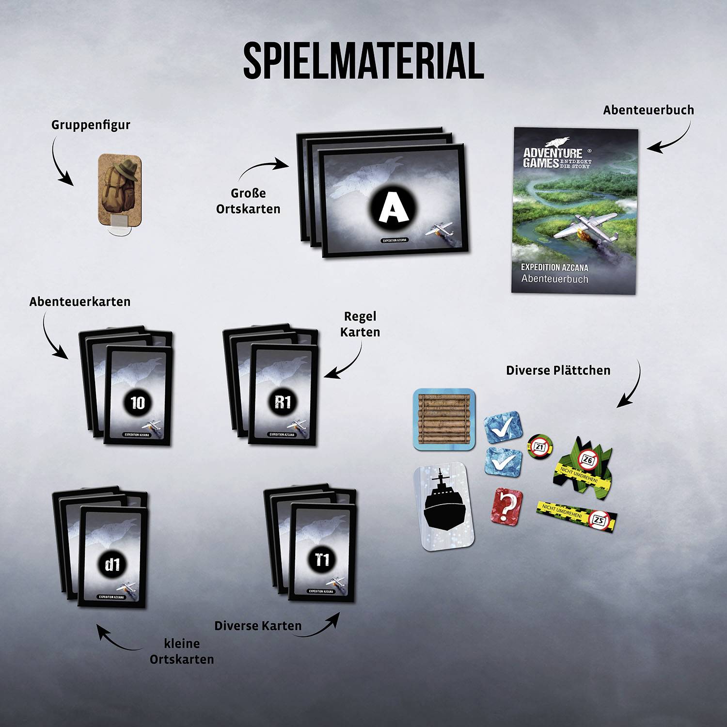 Kosmos Adventure Games - Expedition Azcana 682842 Anzahl Spieler (max.): 4