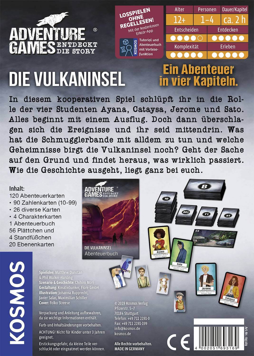 Kosmos Adventure Games - Die Vulkaninsel 693169 Anzahl Spieler (max.): 4