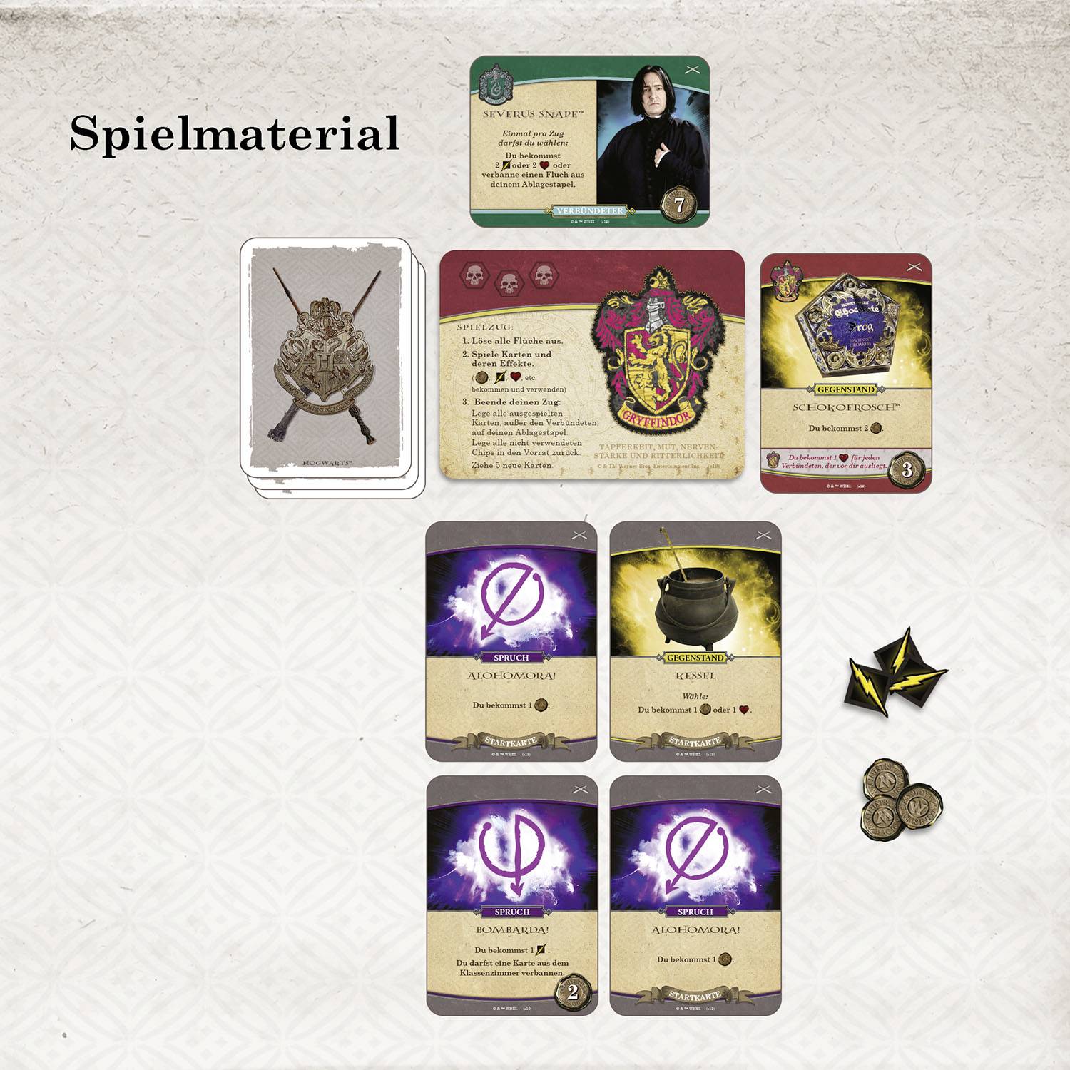 Kosmos Harry Potter Kampf um Hogwarts Deckbuilding Spiel Verteidigung gegen dunkle Künste 2 Spieler