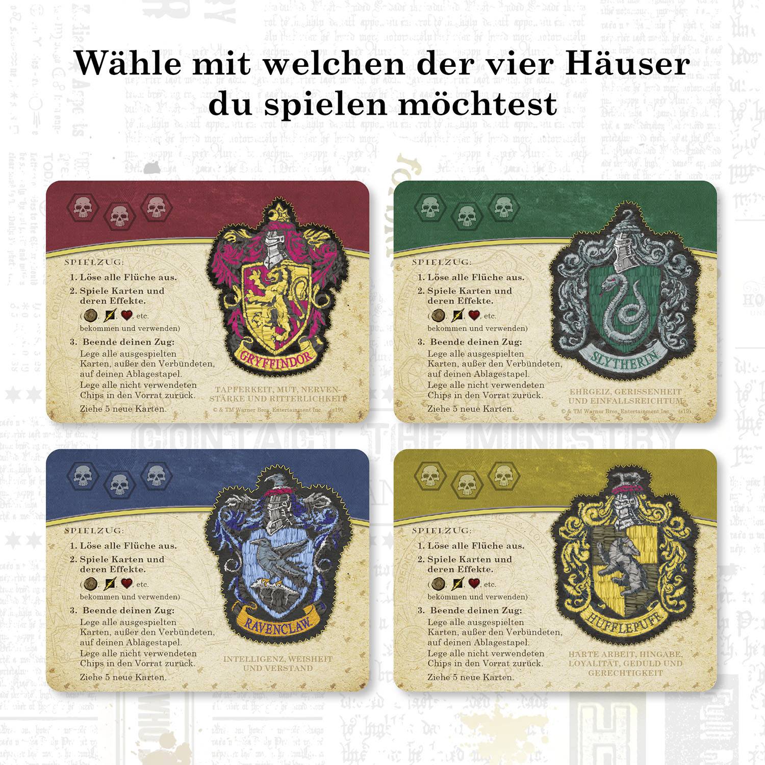 Kosmos Harry Potter Kampf um Hogwarts Deckbuilding Spiel Verteidigung gegen dunkle Künste 2 Spieler