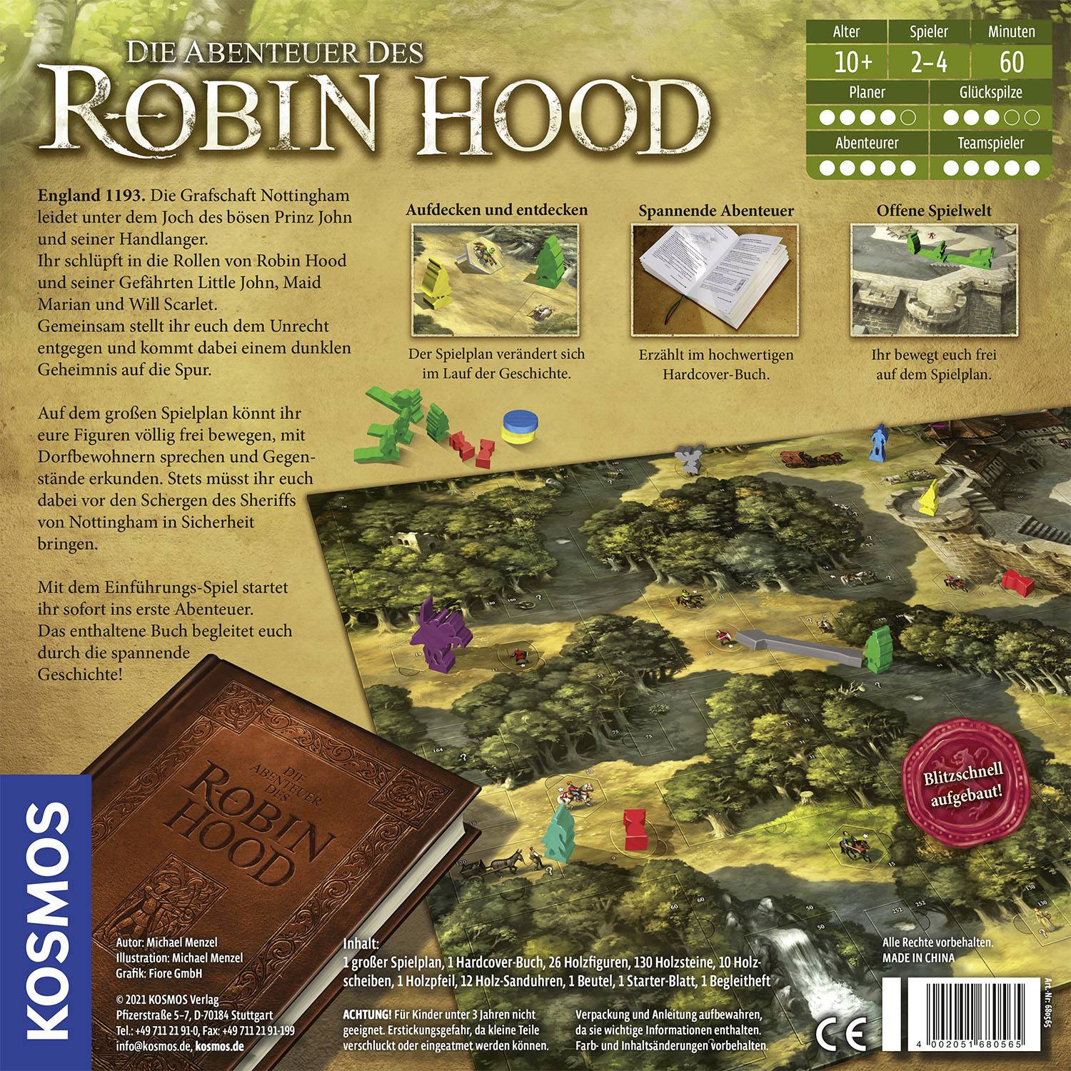 Kosmos Die Abenteuer des Robin Hood 680565 Anzahl Spieler (max.): 4