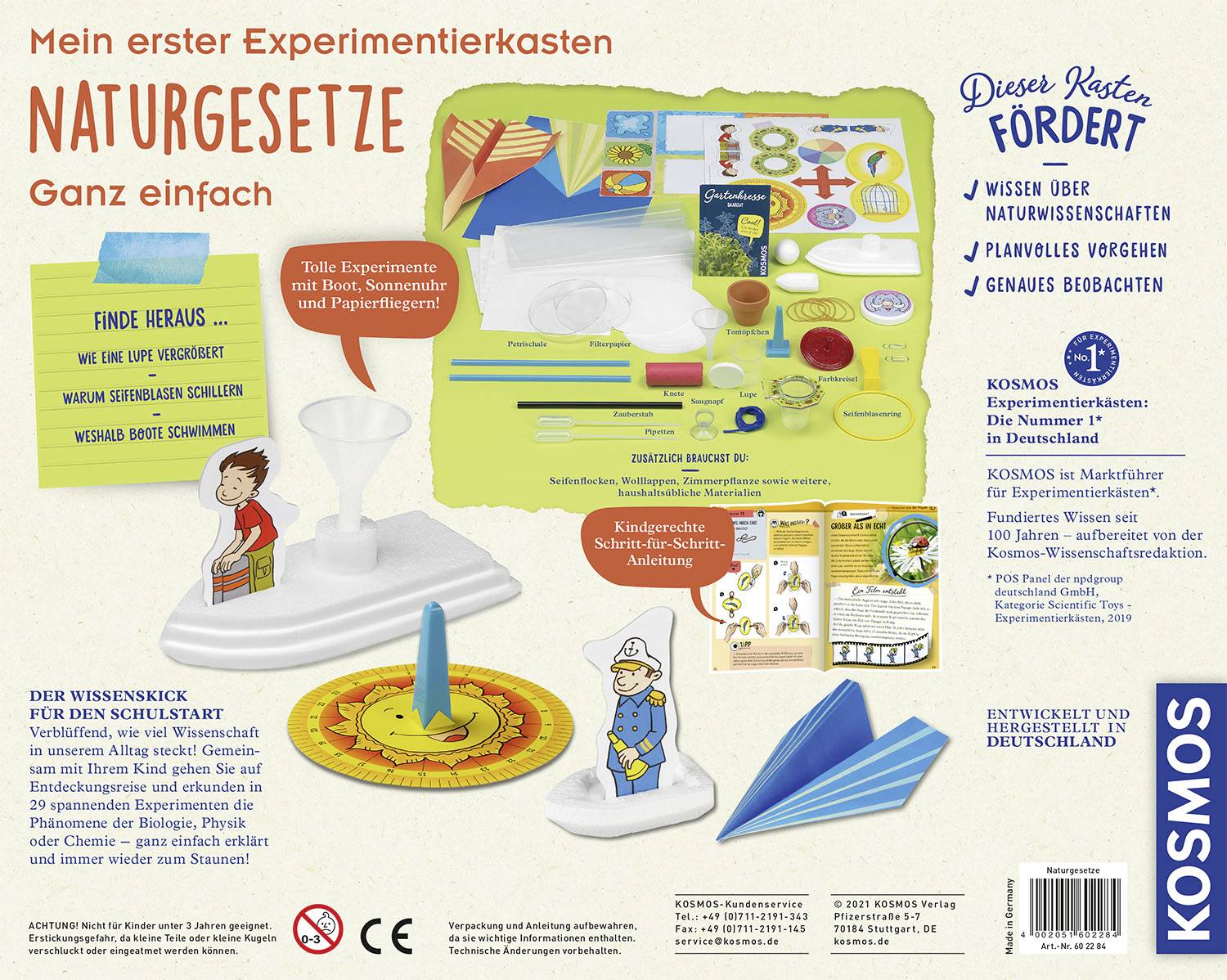 Kosmos 602284 Mein erster Experimentierkasten Naturgesetze Experimentierkasten ab 5 Jahre
