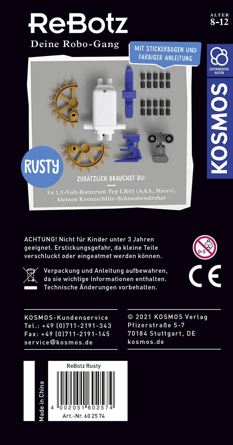 Kosmos Roboter Bausatz ReBotz - Rusty der Crawling-Bot Bausatz 602574