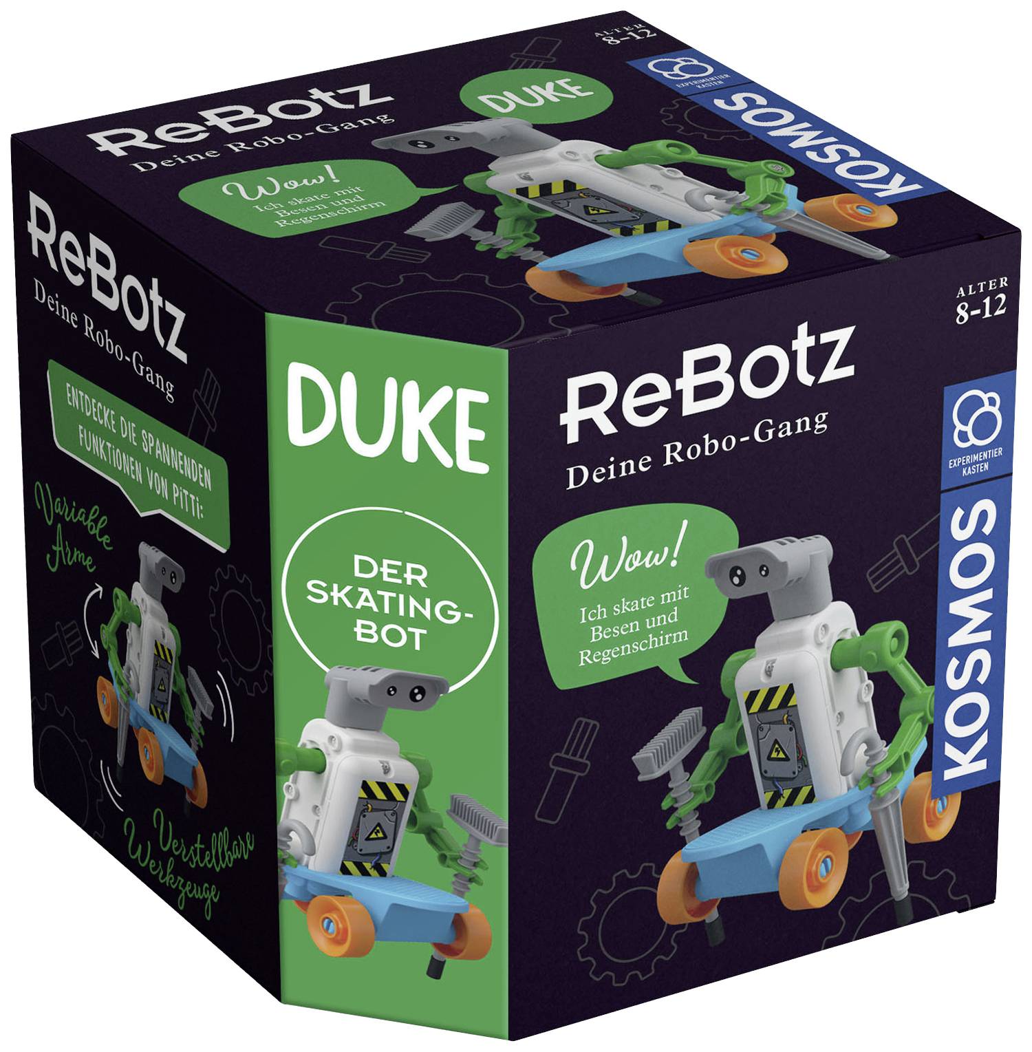 Kosmos Roboter Bausatz ReBotz - Duke der Skating-Bot Bausatz 602598