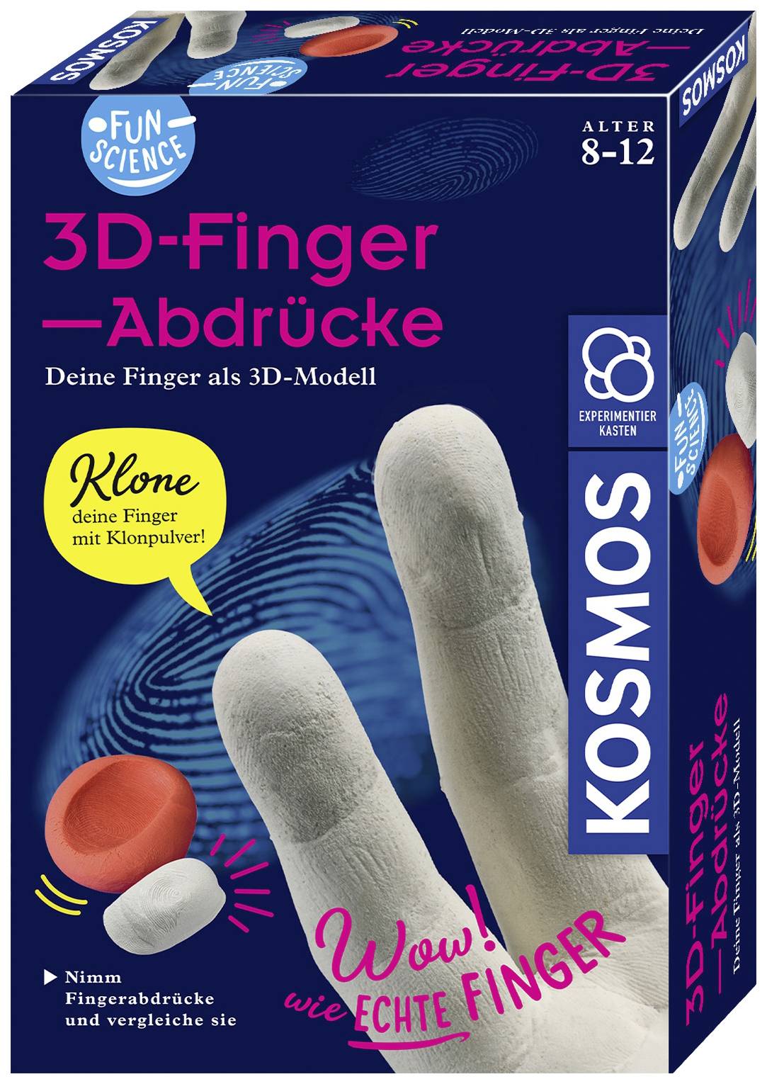 Kosmos 654221 Fun Science 3D-Fingerabdrücke Experimentierkasten ab 8 Jahre