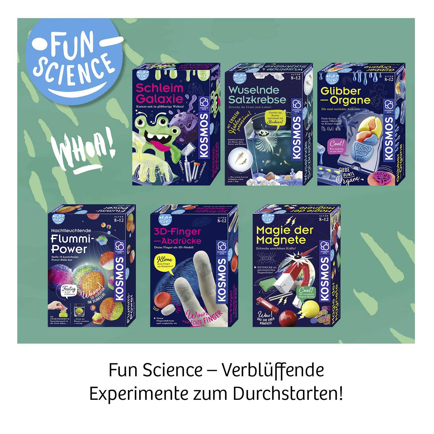Kosmos 654221 Fun Science 3D-Fingerabdrücke Experimentierkasten ab 8 Jahre