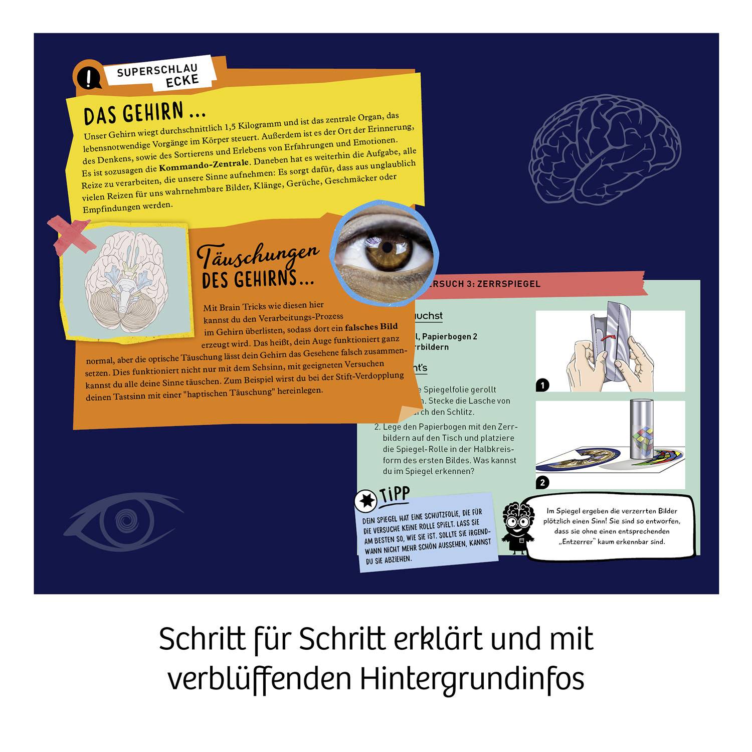 Kosmos 654252 Fun Science Brain Tricks Experimentierkasten ab 8 Jahre