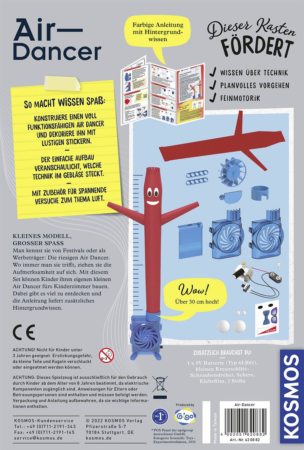 Kosmos 620882 Air Dancer Experimentierkasten ab 8 Jahre