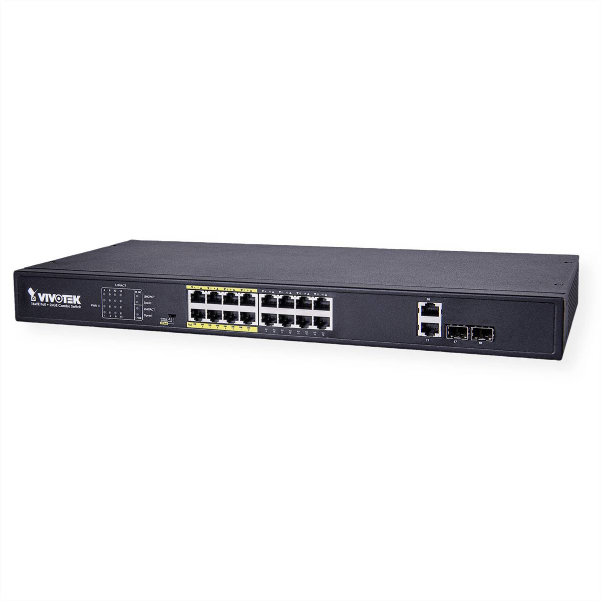 Vivotek AW-FGT-180D-250 Netzwerk Switch 18 Port 100 MBit/s PoE-Funktion