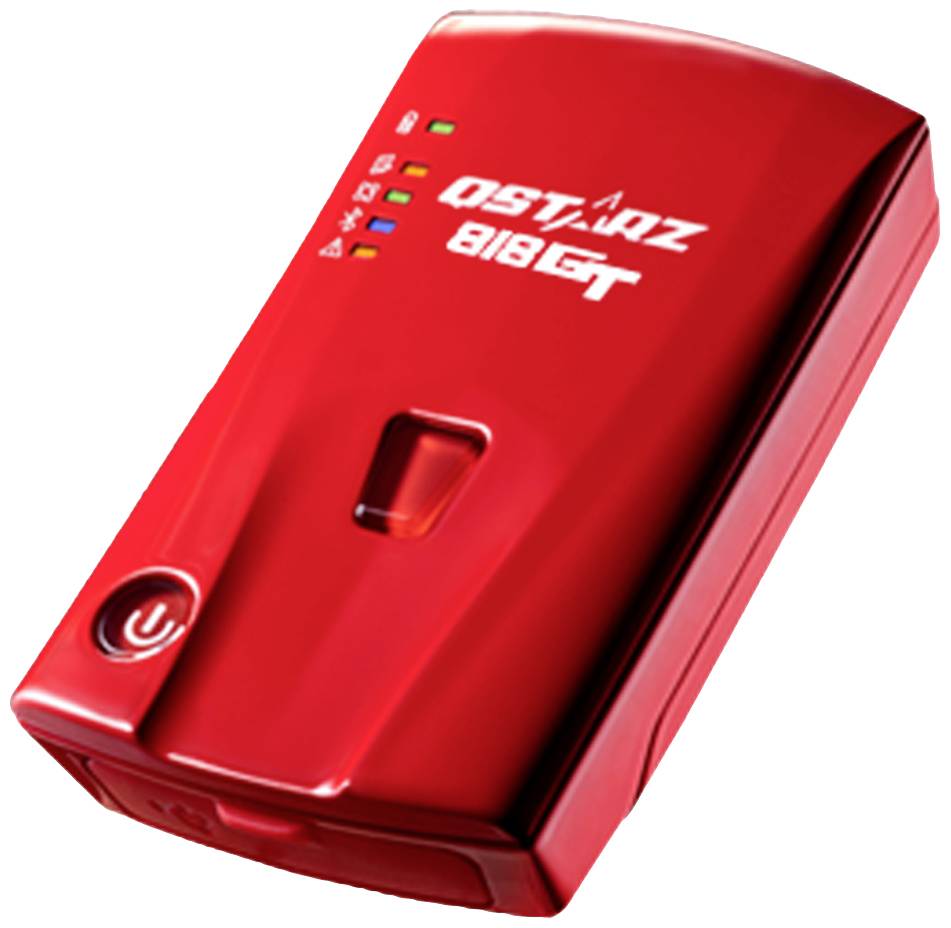 Qstarz BL-818GT GPS Empfänger Fahrzeugtracker Rot 1St.