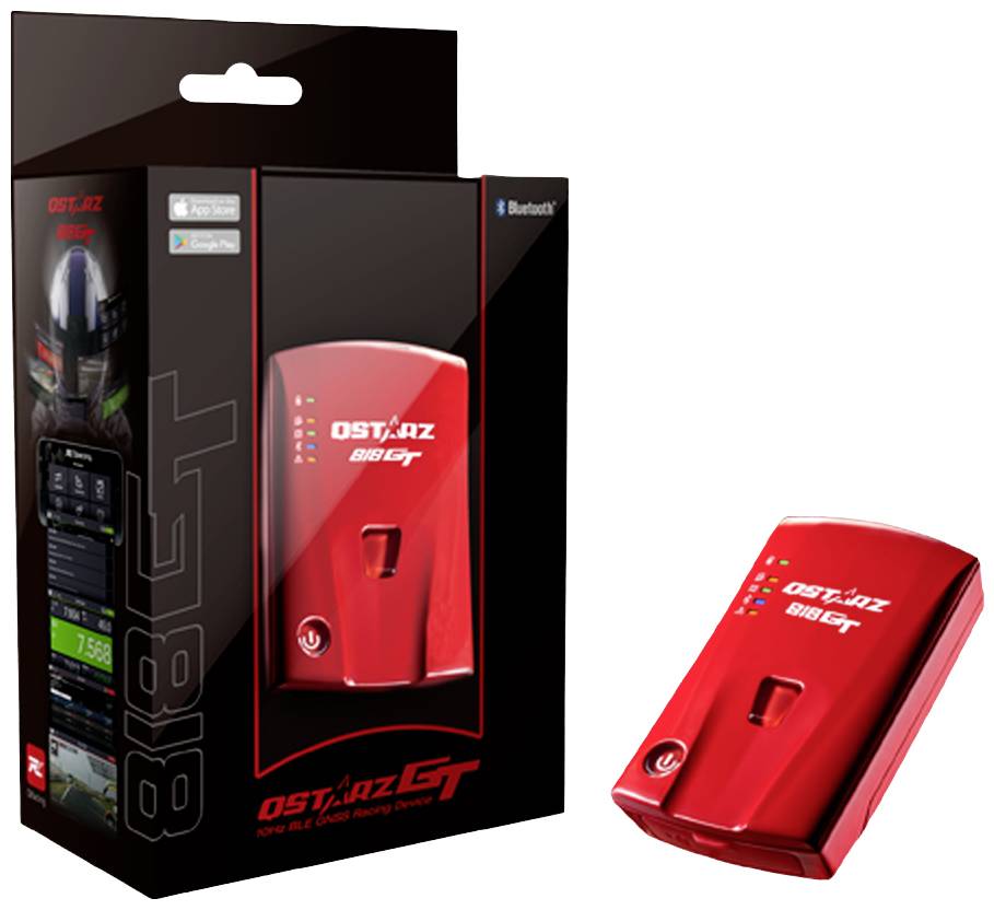 Qstarz BL-818GT GPS Empfänger Fahrzeugtracker Rot 1St.