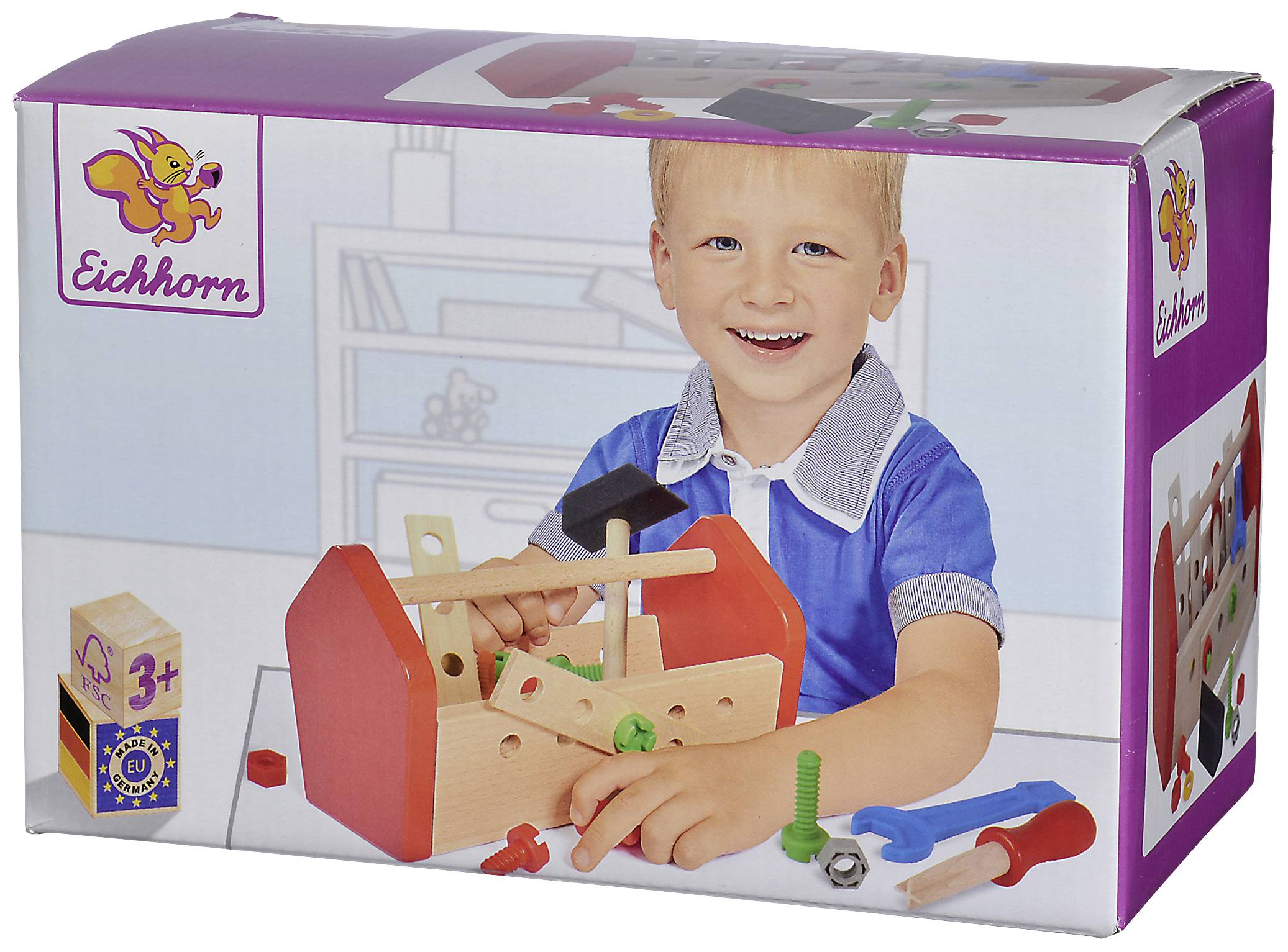 Eichhorn Werkzeugbox Bauteilset Constructor Anzahl Teile: 30 Altersklasse: ab 3 Jahre