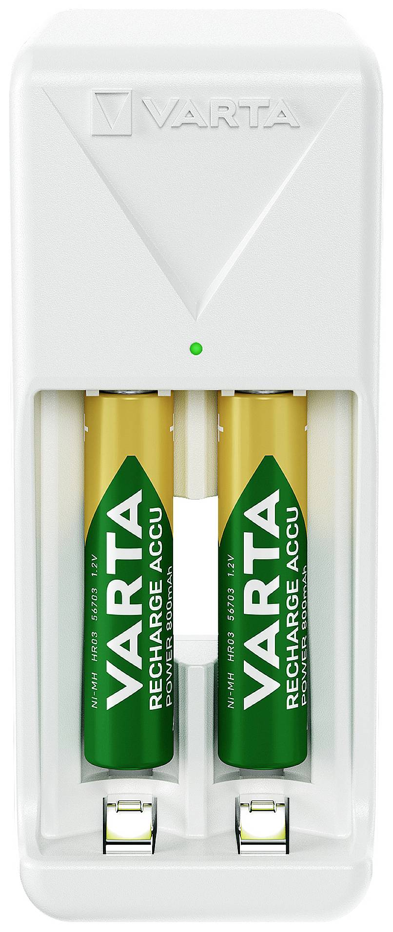 Varta Mini Charger 2x 56703 Rundzellen-Ladegerät NiMH Micro (AAA), Mignon (AA)