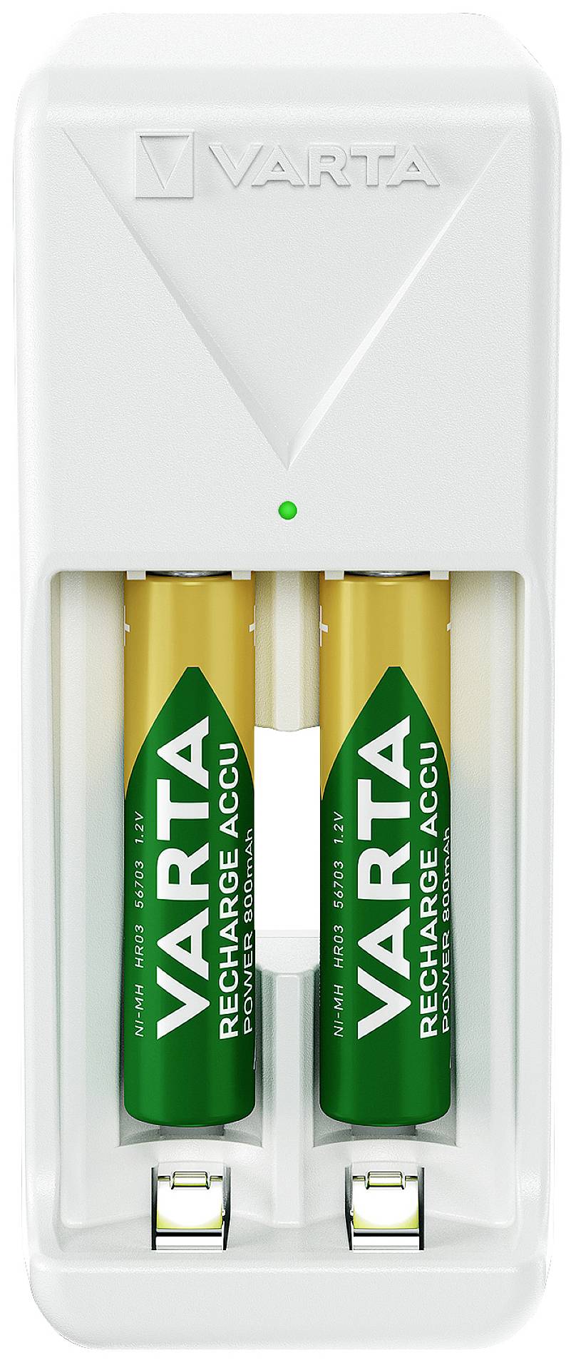 Varta Mini Charger 2x 56706 Rundzellen-Ladegerät NiMH Micro (AAA), Mignon (AA)