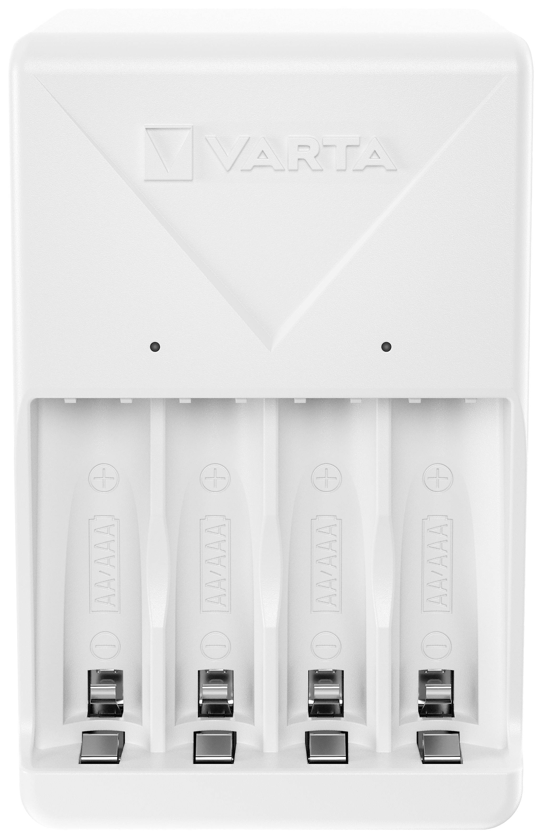 Varta Plug Charger 4x 56706 Rundzellen-Ladegerät NiMH Micro (AAA), Mignon (AA)