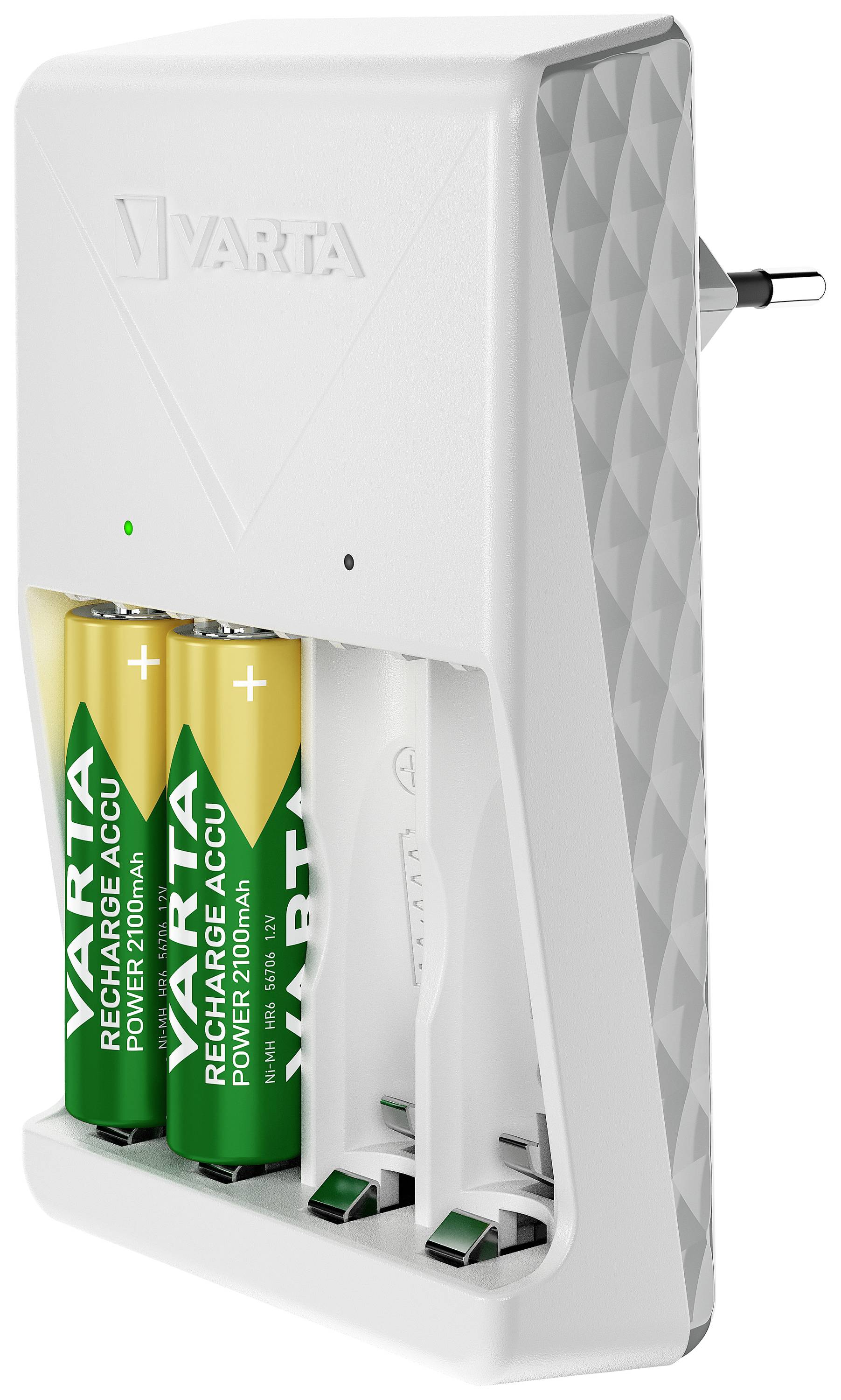 Varta Plug Charger 4x 56706 Rundzellen-Ladegerät NiMH Micro (AAA), Mignon (AA)