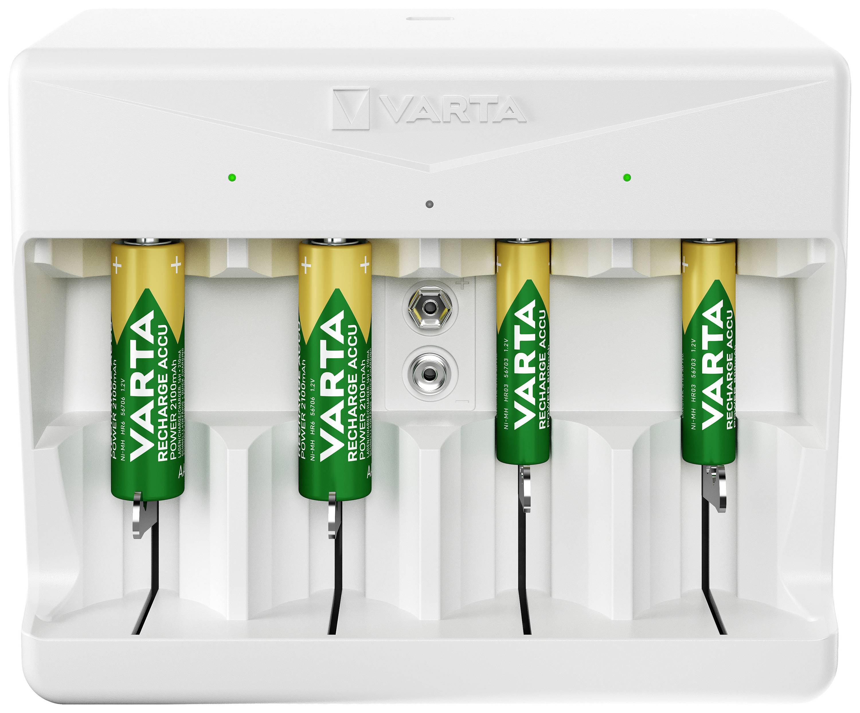 Varta Universal Charger Rundzellen-Ladegerät NiMH Micro (AAA), Mignon (AA), Baby (C), Mono (D), 9V Block