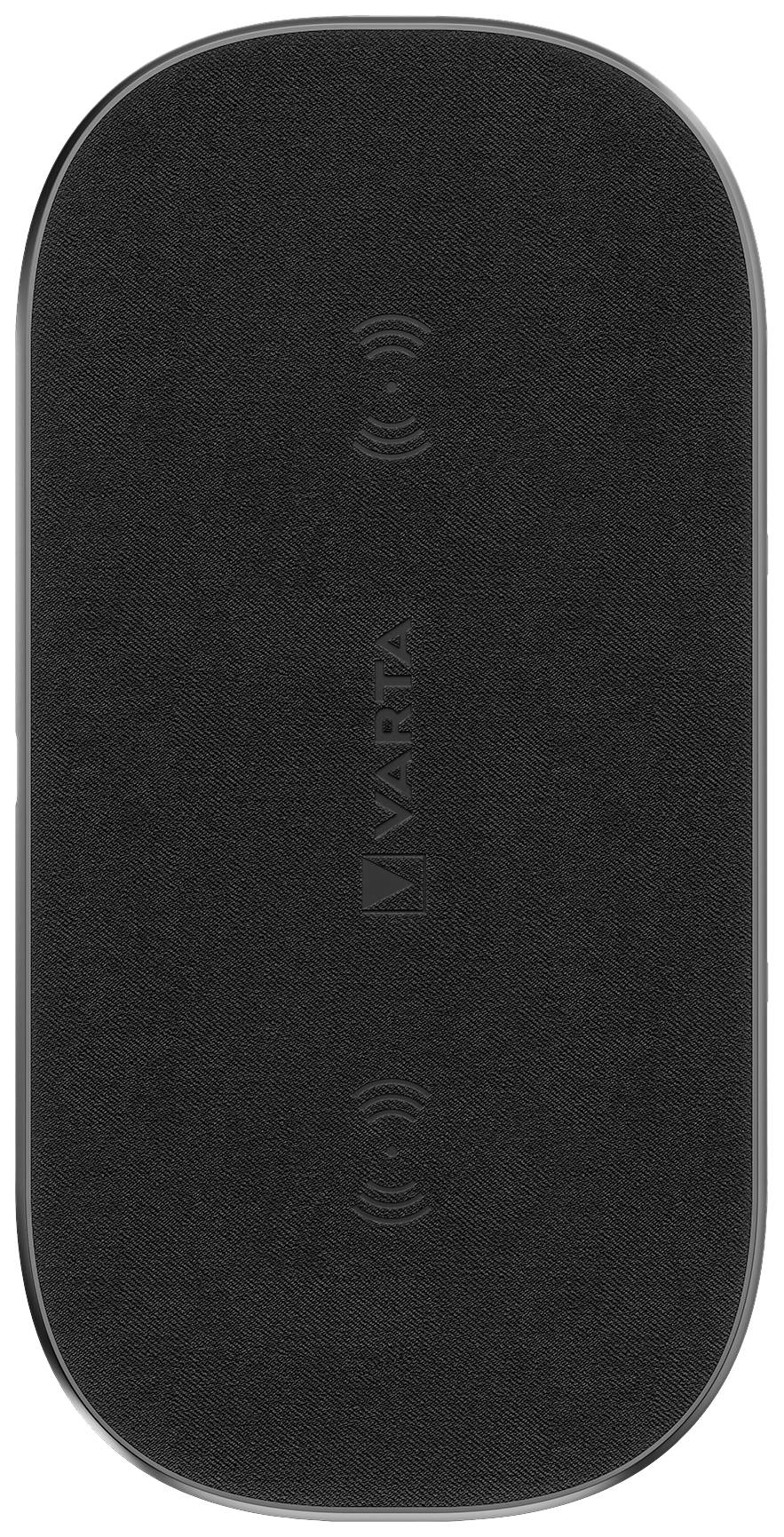 Varta Rundzellen-Ladegerät 3000 mA Wireless Charger Multi 20W 57906101111 Ausgänge Induktionslade-Standard Schwarz