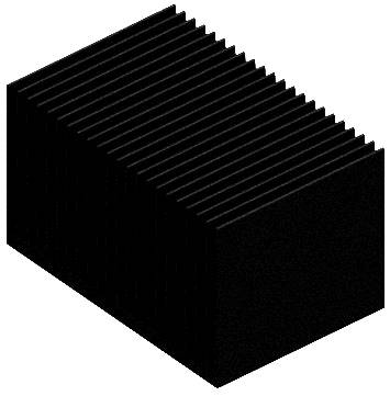 Fischer Elektronik 10133683 SK 628/100 SA Strangkühlkörper 4.5 K/W (L x B x H) 100 x 75 x 45 mm
