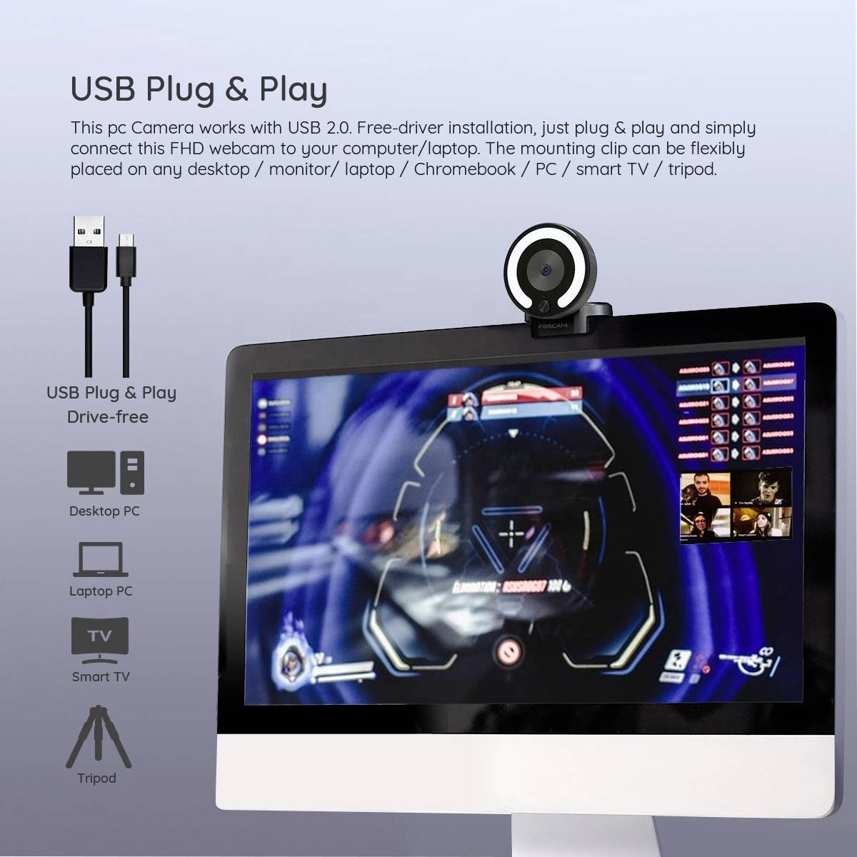 Foscam W28 Webcam 1920 x 1080 Pixel