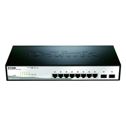 D-Link DGS-1210-10/E Netzwerk Switch RJ45/SFP 8 + 2 Port 20 GBit/s