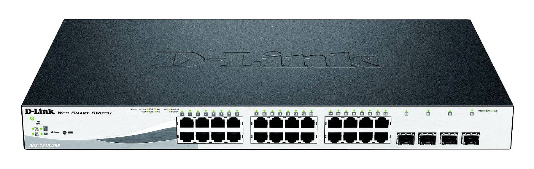D-Link DGS-1210-28P/E Netzwerk Switch DGS-1210-28P/E 24 + 4 Port 56 GBit/s PoE-Funktion