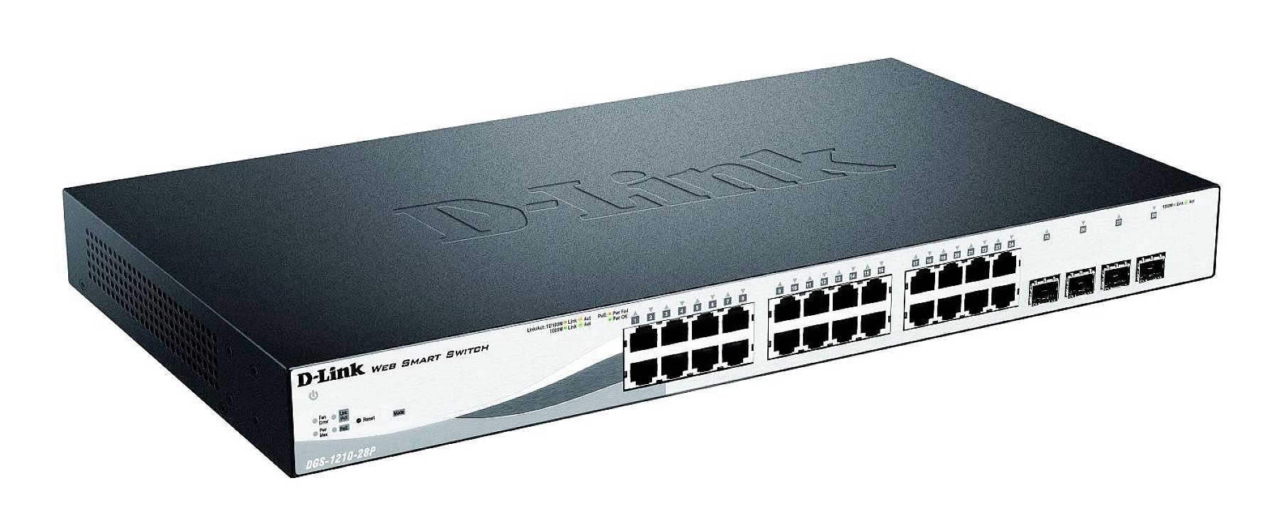 D-Link DGS-1210-28P/E Netzwerk Switch RJ45/SFP 24 + 4 Port 56 GBit/s PoE-Funktion