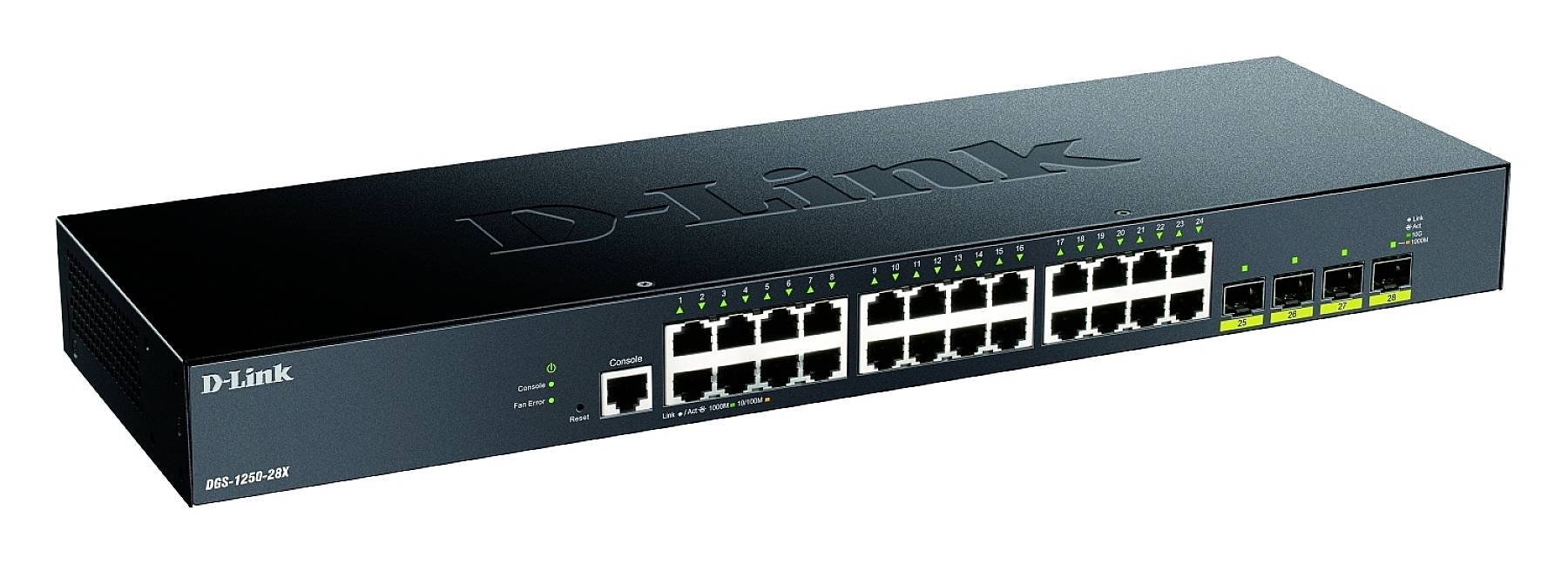 D-Link DGS-1250-28X/E Netzwerk Switch RJ45/SFP+ 24 + 4 Port 128 Gbit/s