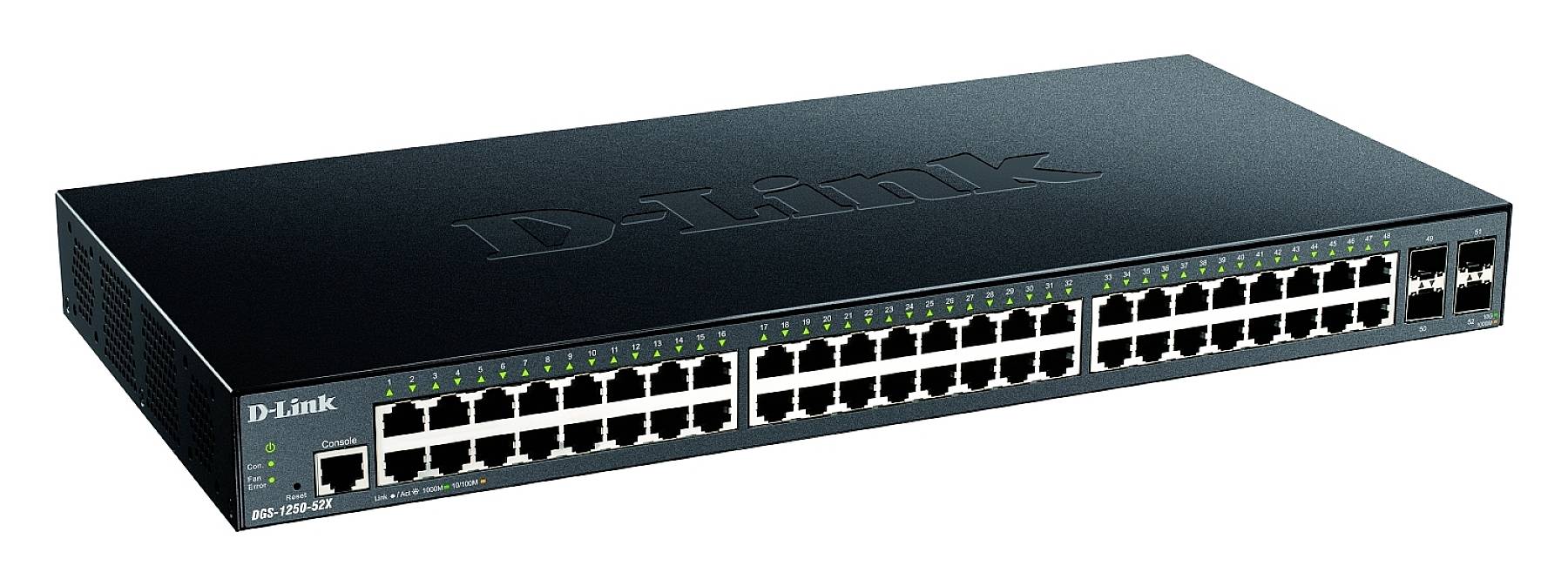 D-Link DGS-1250-52X/E Netzwerk Switch RJ45/SFP+ 48 + 4 Port 176 Gbit/s