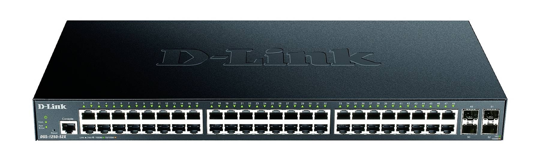 D-Link DGS-1250-52X/E Netzwerk Switch RJ45/SFP+ 48 + 4 Port 176 Gbit/s