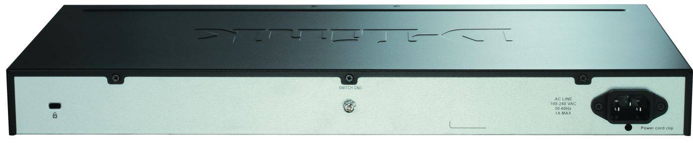 Ein schwarzes elektronisches Gerät mit mehreren Anschlüssen und Schaltern auf der Vorderseite.