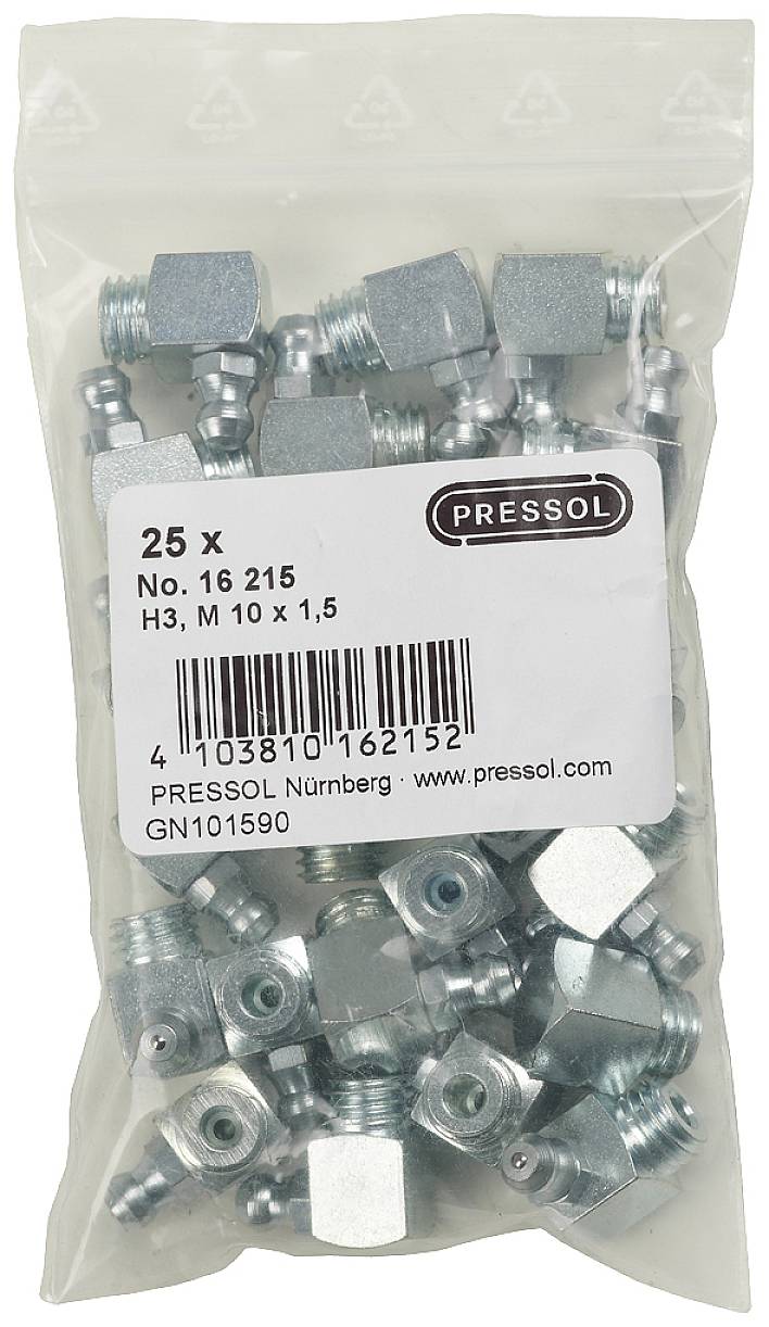 Pressol Kegelschmiernippel H3-90°, M 10 x 1,5-VZ 25St.