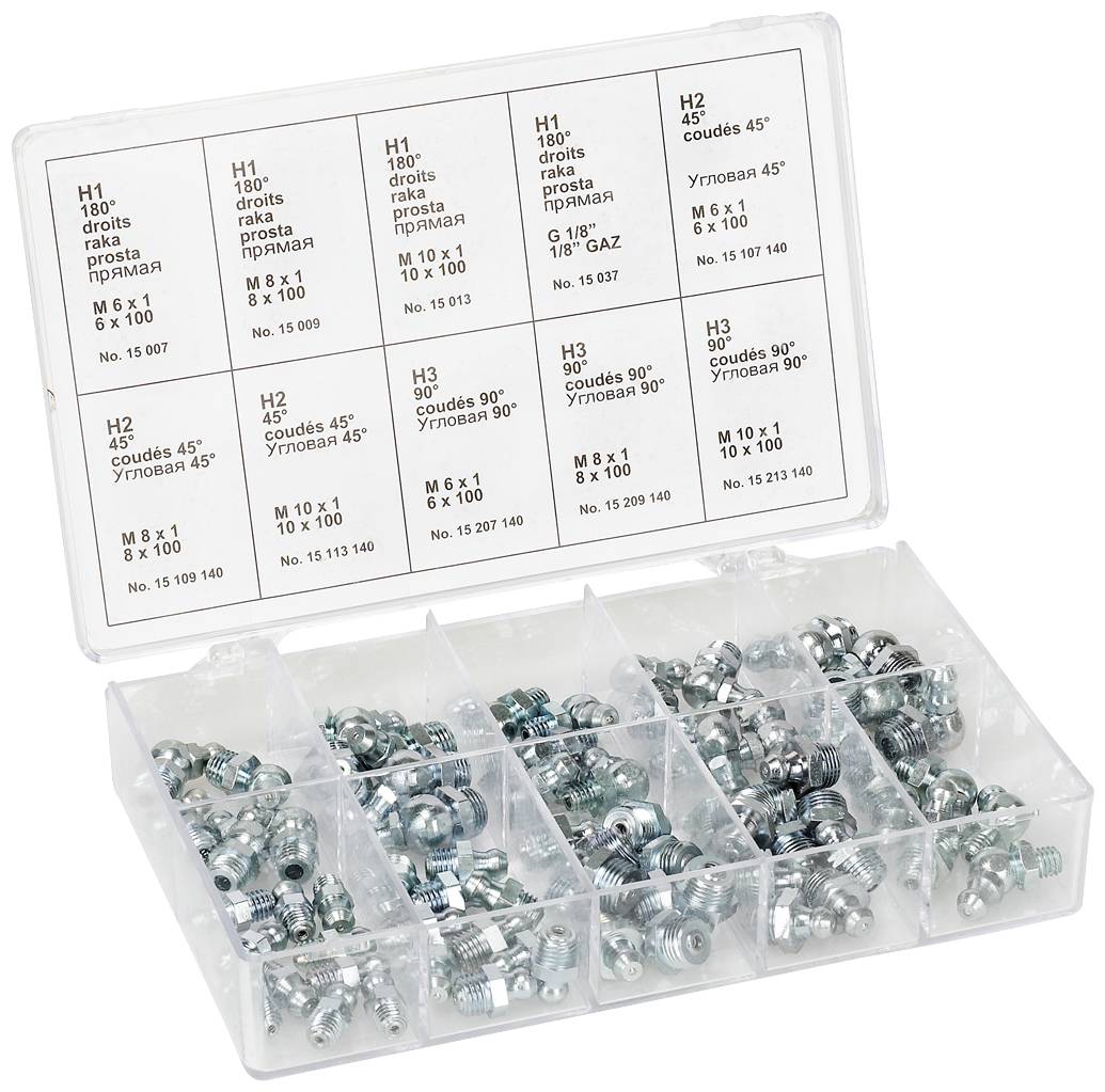 Pressol Schmiernippel-Sortimentskasten, 70 teilig 1St.