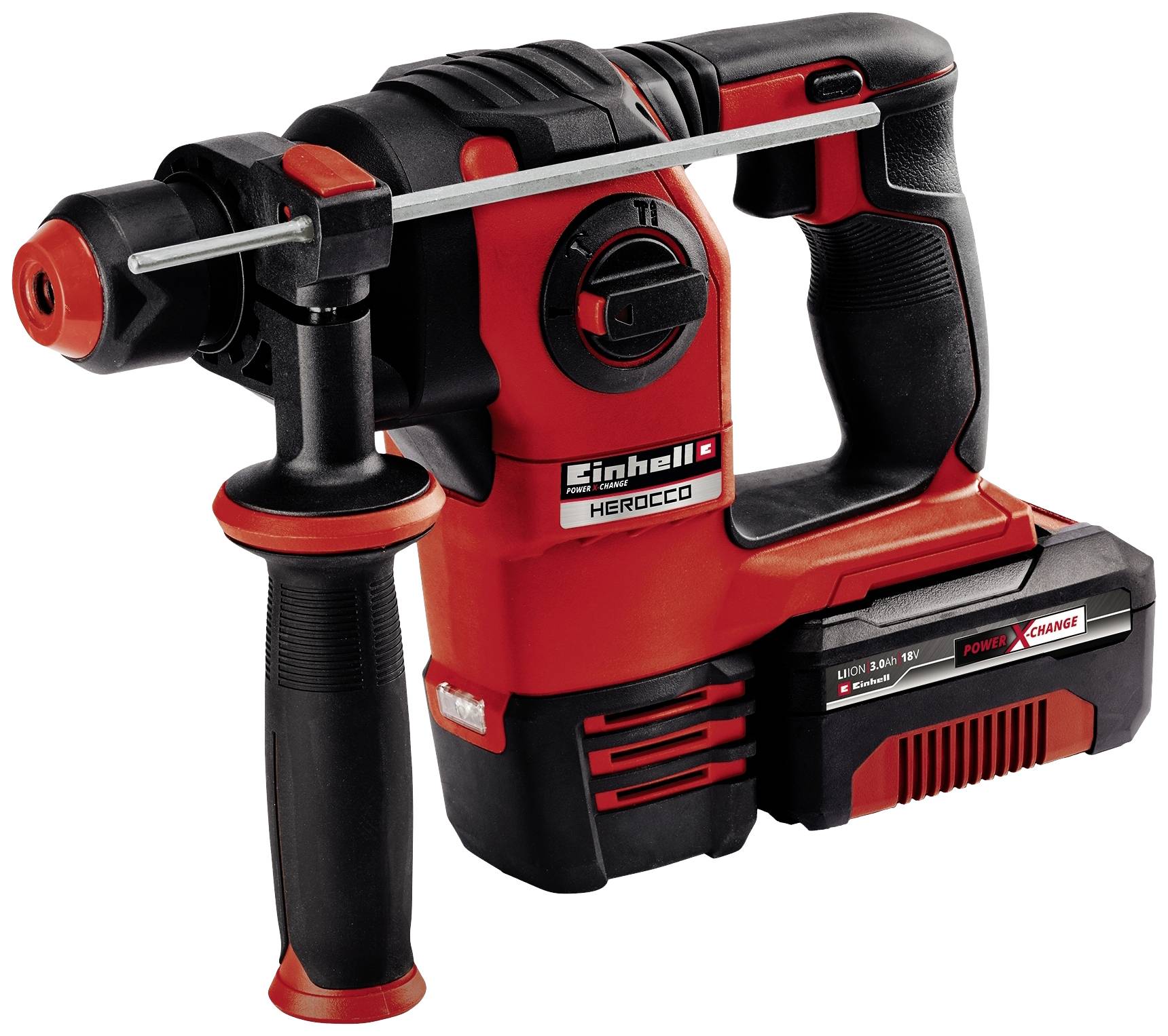 Einhell Power X-Change HEROCCO Kit +5 (1x3,0Ah) SDS-Plus-Akku-Bohrhammer 18V 3.0Ah Li-Ion inkl. Akku, inkl. Koffer, mit Zubehör