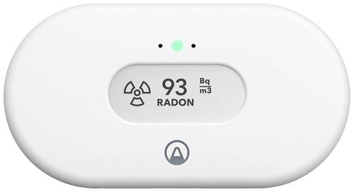 Airthings 989 Gasmelder View Radon mit App-Steuerung batteriebetrieben detektiert Radon