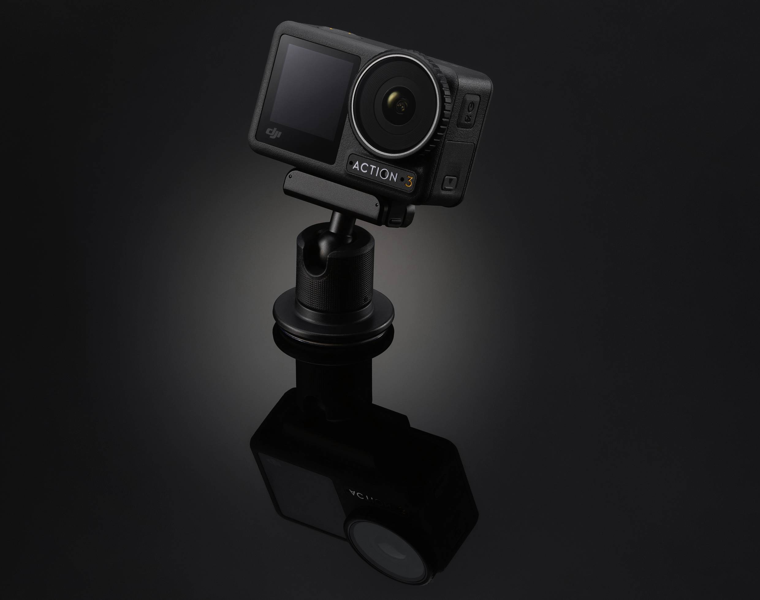 DJI Action 3 Standard Action Cam 4K, Ultra HD, WLAN, Dual-Display, Wasserfest, Touch-Screen, Zeitlupe, Staubgeschützt, Frostbeständig, Intervall-Auf