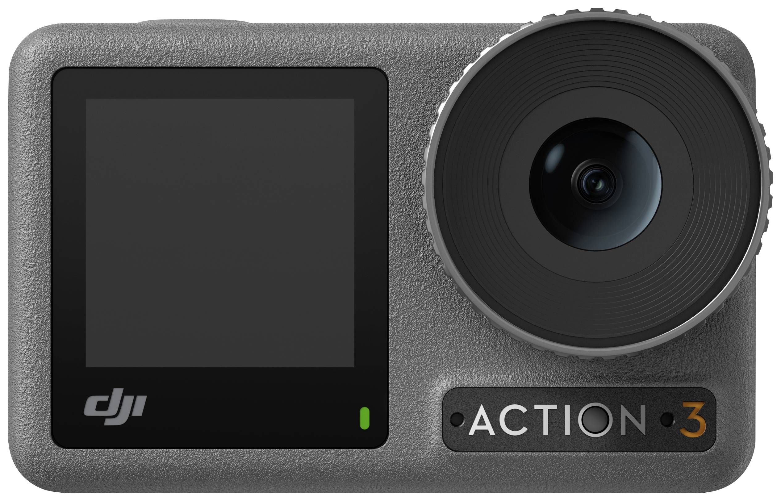 DJI Action 3 Standard Action Cam 4K, Ultra HD, WLAN, Dual-Display, Wasserfest, Touch-Screen, Zeitlupe, Staubgeschützt, Frostbeständig, Intervall-Auf